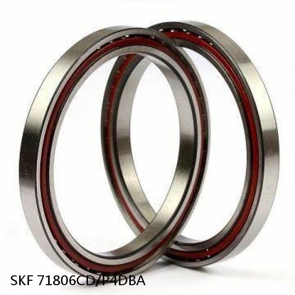 71806CD/P4DBA SKF Super Precision,Super Precision Bearings,Super Precision Angular Contact,71800 Series,15 Degree Contact Angle